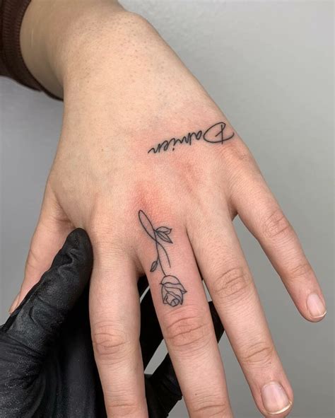 hand name tattoos|minimalist tattoo name design.